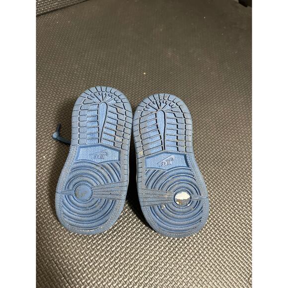 Toddler Nike Air Jordan 1 Mid Shoes ‘Cement/True Blue’ DQ8425 014 - Size 5C - Picture 4 of 6